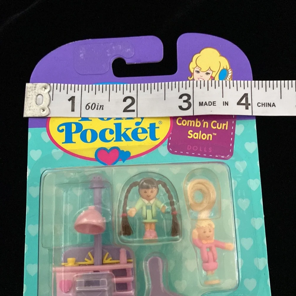 Vintage factory sealed Polly Pocket happening hair collection comb n’ curl salon